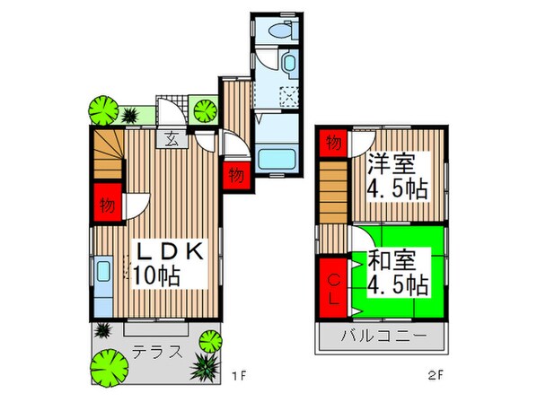 折原邸貸家の物件間取画像